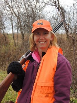Pam out for a hunt with Mark